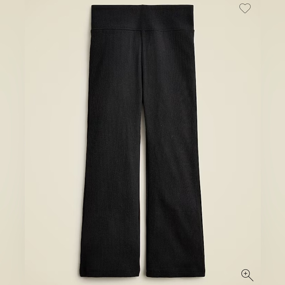 NWT! J. CREW Girls' everyday flare leggings in vintage rib